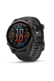 Spordikell Garmin fenix 8 43mm AMOLED Sapphire Carbon Gray DLC Ti with Black Band