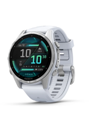 Spordikell Garmin fenix 8 43mm AMOLED Silver with Whitestone Band