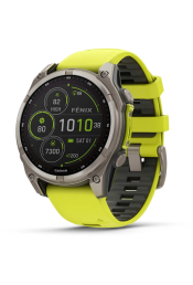 Spordikell Garmin fenix 8 47mm Solar Sapphire Titanium with Yellow Band